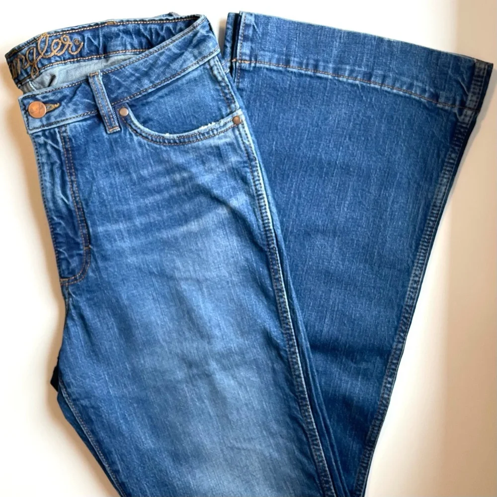 NWOT Wrangler High Rise Trouser - Retro Style & Stretch - 32 | 34 - Picture 3 of 8